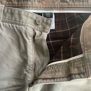 Eddie Bauer flannel lined chino pants